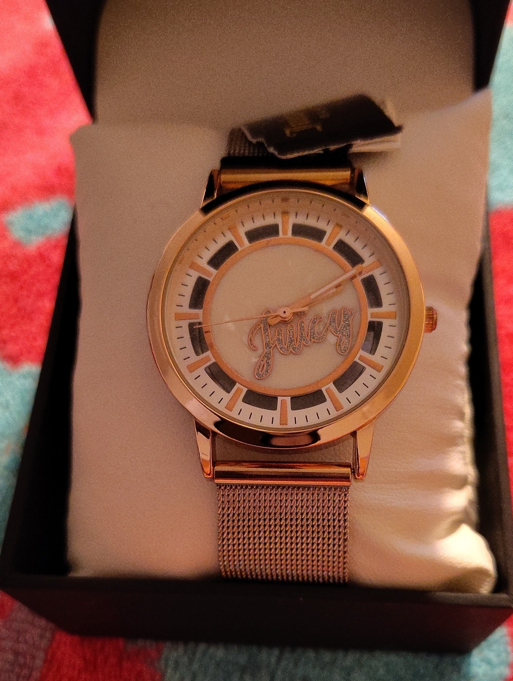 Juicy Couture Rose Gold Mesh Women's Watch